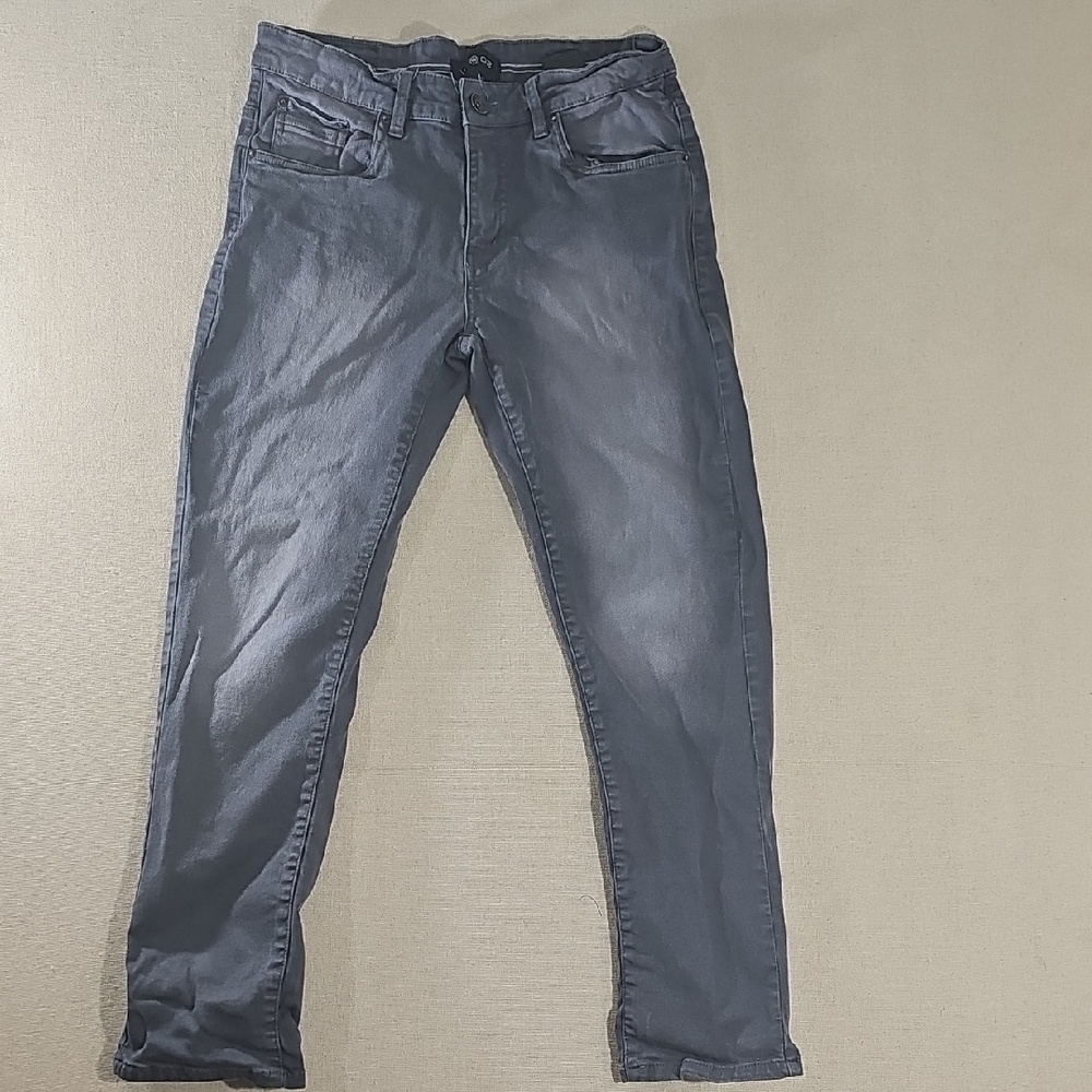WTO2 Men's Charcoal Skinny Jeans 32X30
